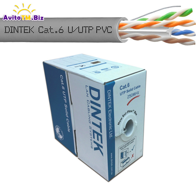 Сетевой кабель медный DINTEK Cat. 5е, Cat. 6